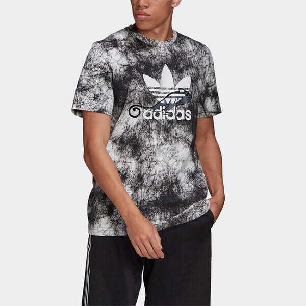 Футболка originals aop tee dragon printing short sleeve black Adidas, черный — фото 3