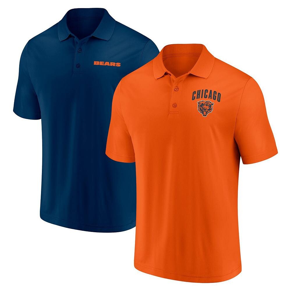 

Мужской комплект из двух комплектов поло Fanatics Chicago Bears Lockup Fanatics Brands - White Label, цвет Brs Navy