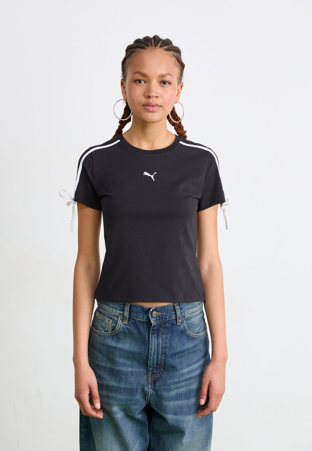 

Футболка с принтом MODERN DELIGHT SLIM SHORT TEE Puma, черный