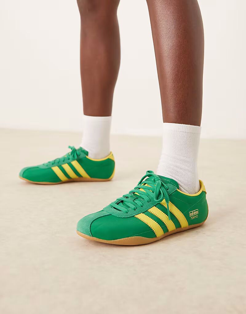 

Кроссовки Adidas Originals Tokyo зеленого и желтого цвета