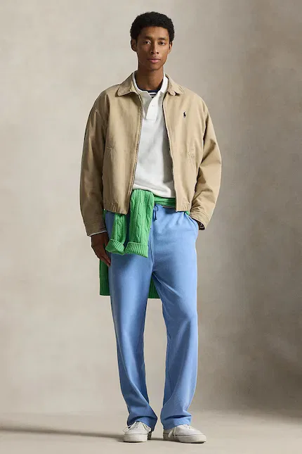 Спортивные штаны из хлопка Polo Ralph Lauren, синий — фото 3