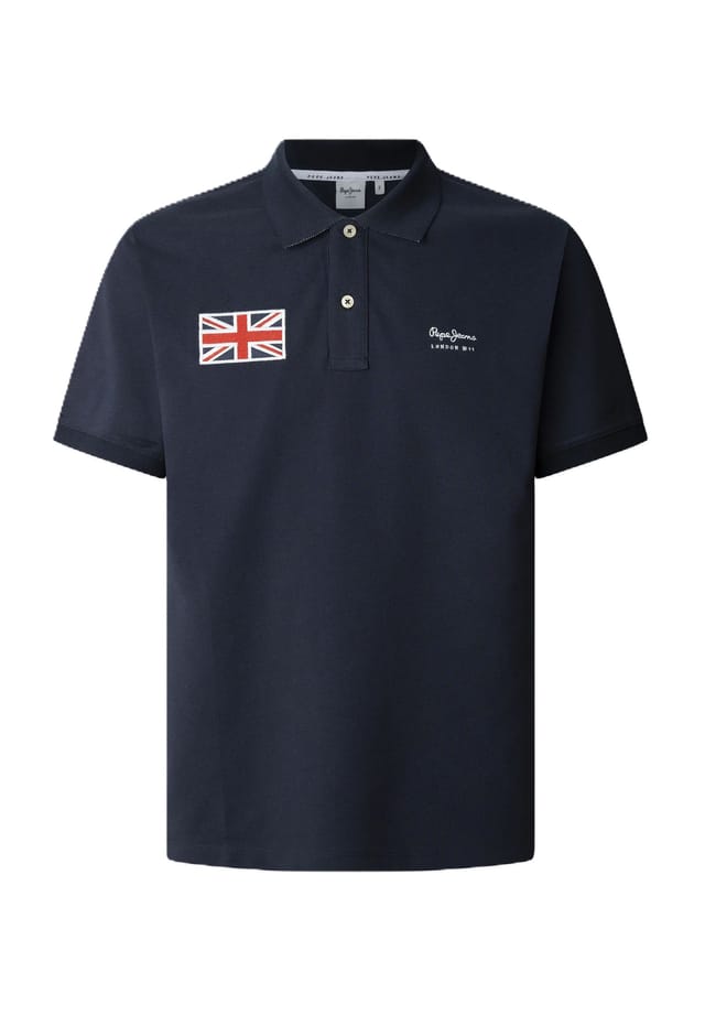 

Рубашка поло "юнион" хлопок Pepe Jeans, цвет 594 dulwich blue