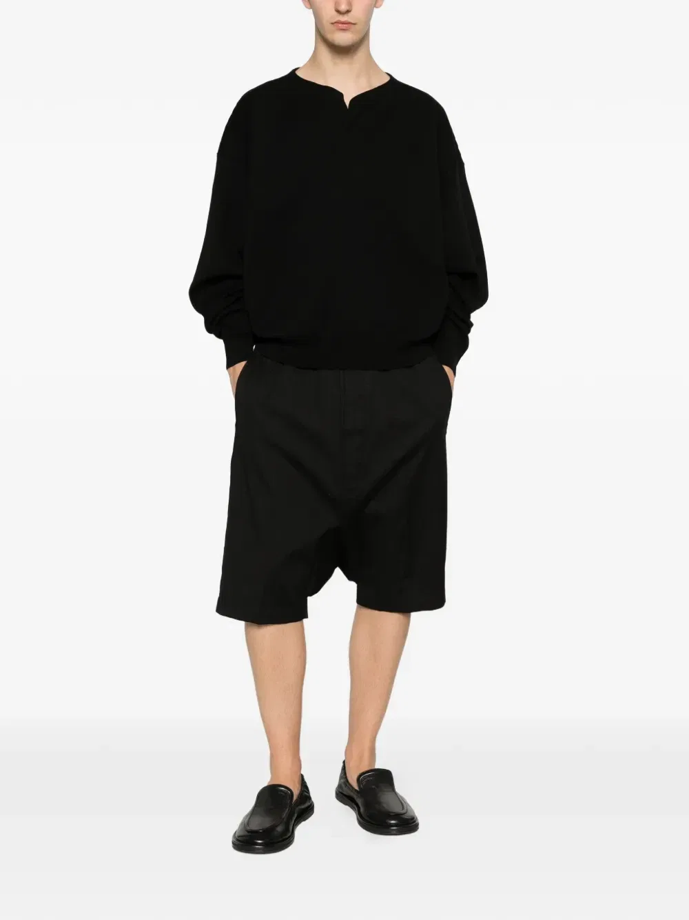 Свитер хенли с длинными рукавами Fear Of God, черный — фото 2