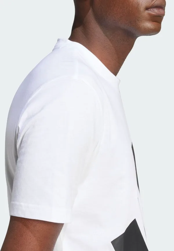 M bl sj t print tshirt Adidas Sportswear, White Black — фото 4