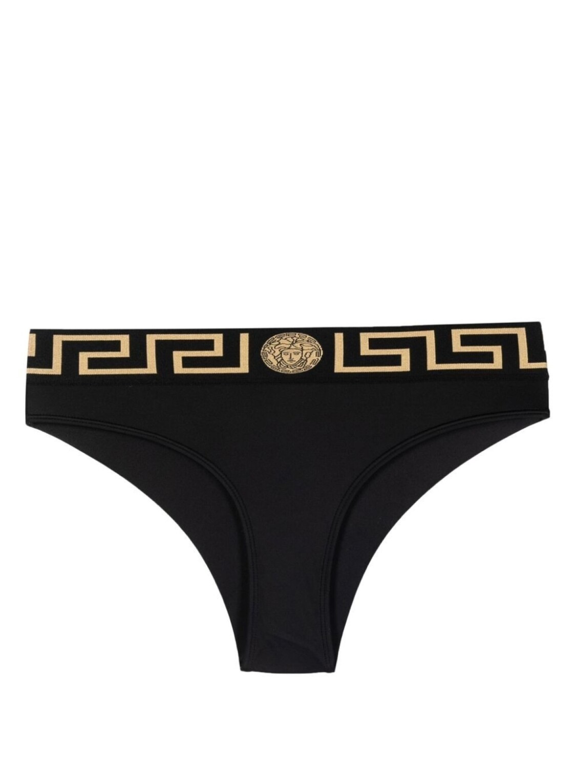 

Versace плавки бикини с узором Greca, синий