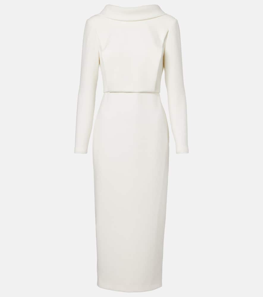 

Миди-платье из крепа Roland Mouret, Cream