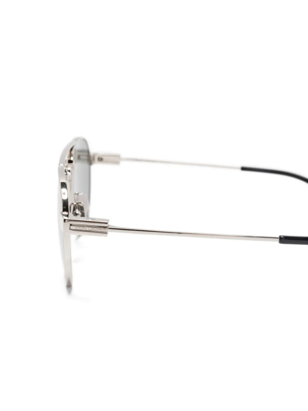 Солнцезащитные очки в оправе «пилот» Saint Laurent Eyewear, серебряный — фото 3