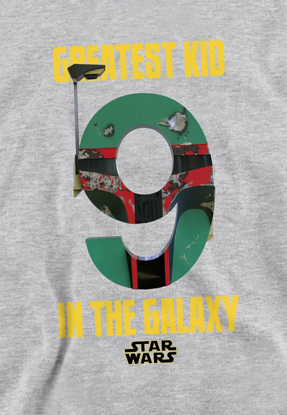 Детская худи Star Wars Boba Fett, Disney, серый — фото 2
