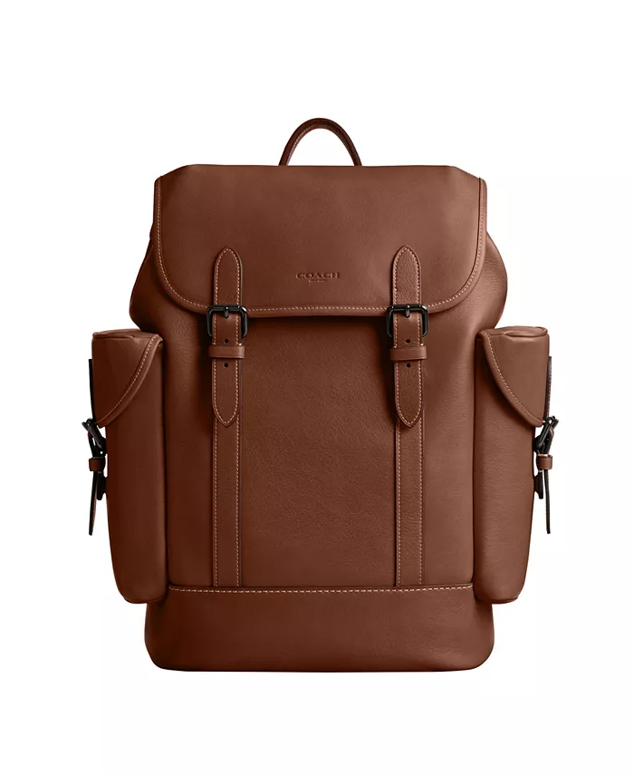 

Подпись: Рюкзак Hitch из ткани Canvas COACH, коричневый