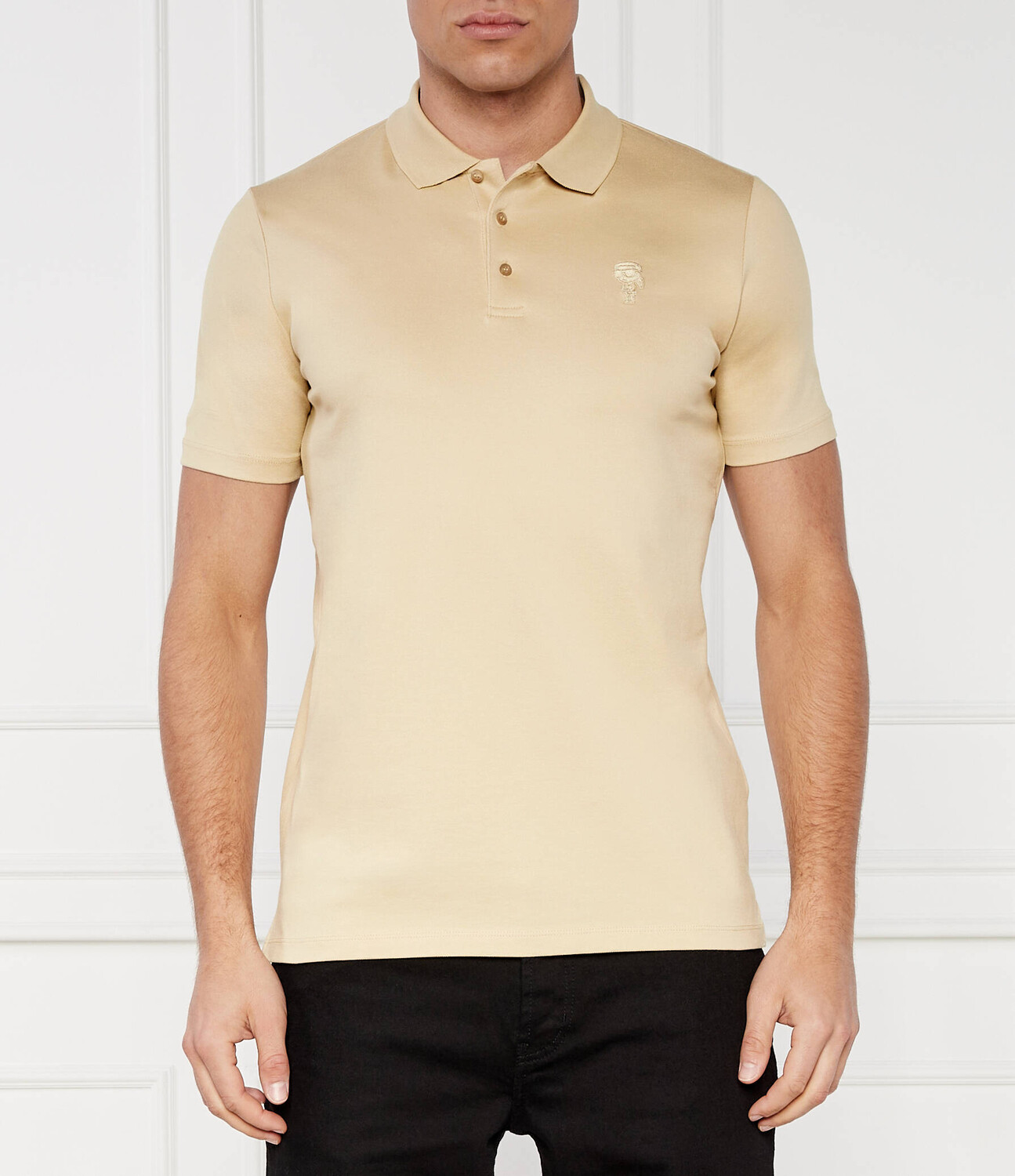 

Поло Karl Lagerfeld Slim Fit, бежевый