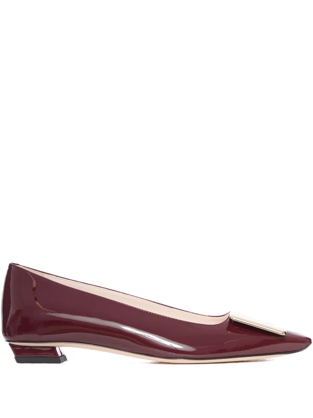 Лакированные туфли Belle с пряжками Roger Vivier, красный