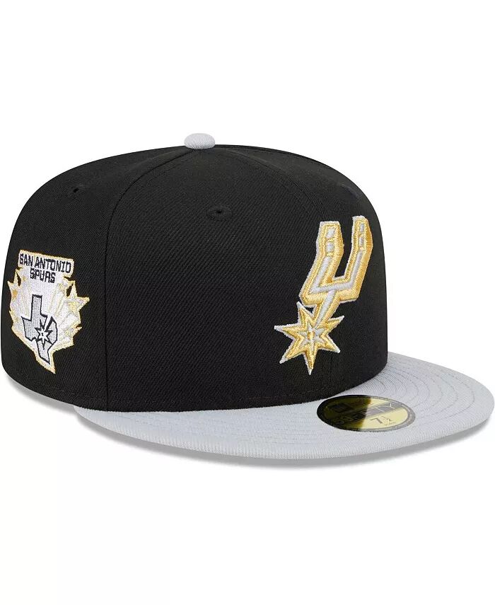 

Мужская черная, серая бейсболка San Antonio Spurs Gameday Gold Pop Stars 59FIFTY Fitted Hat New Era