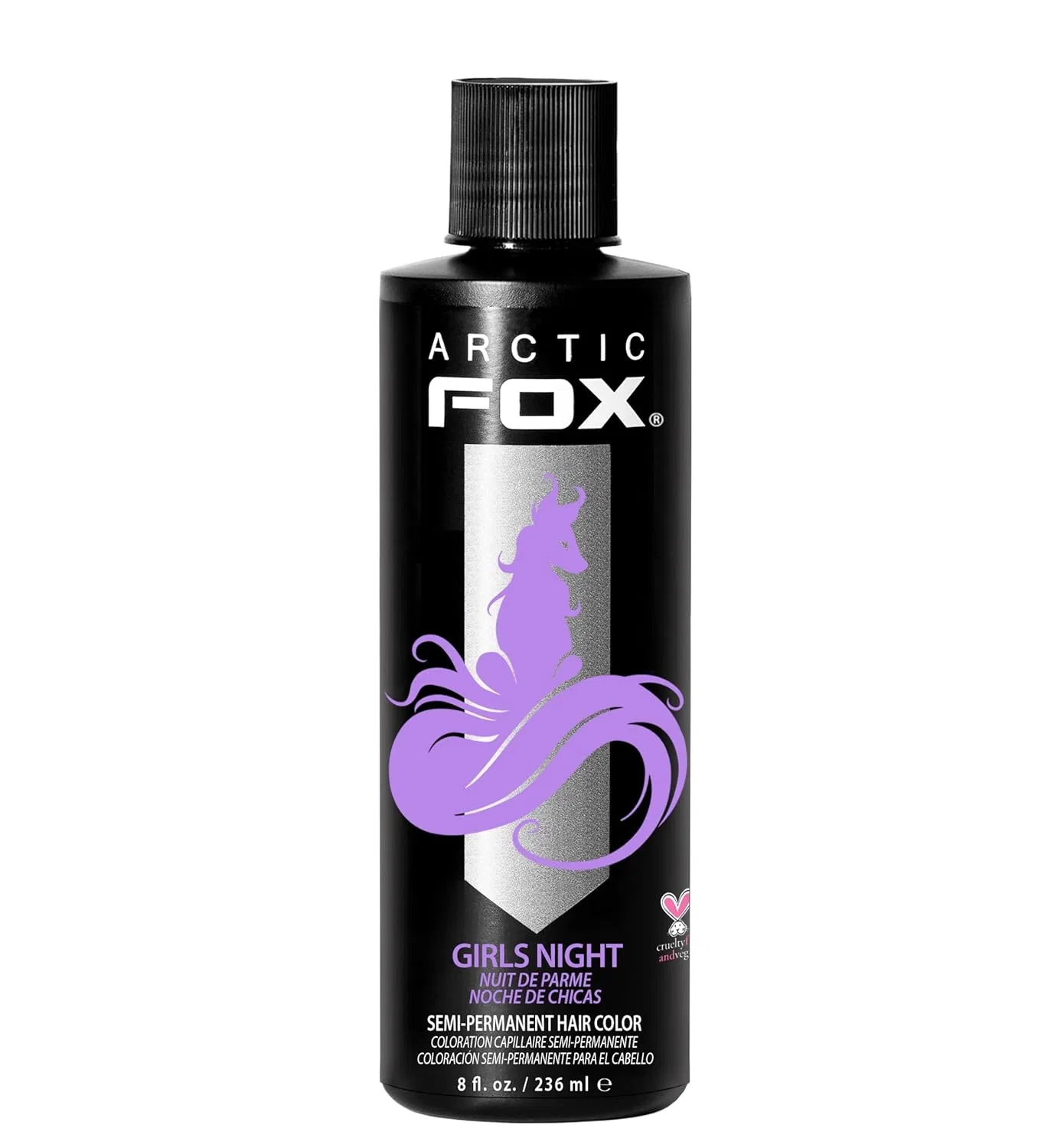 Полуперманентная веганская краска для волос ARCTIC FOX Girls Night, 236 мл Arctic Fox, 2-Purple