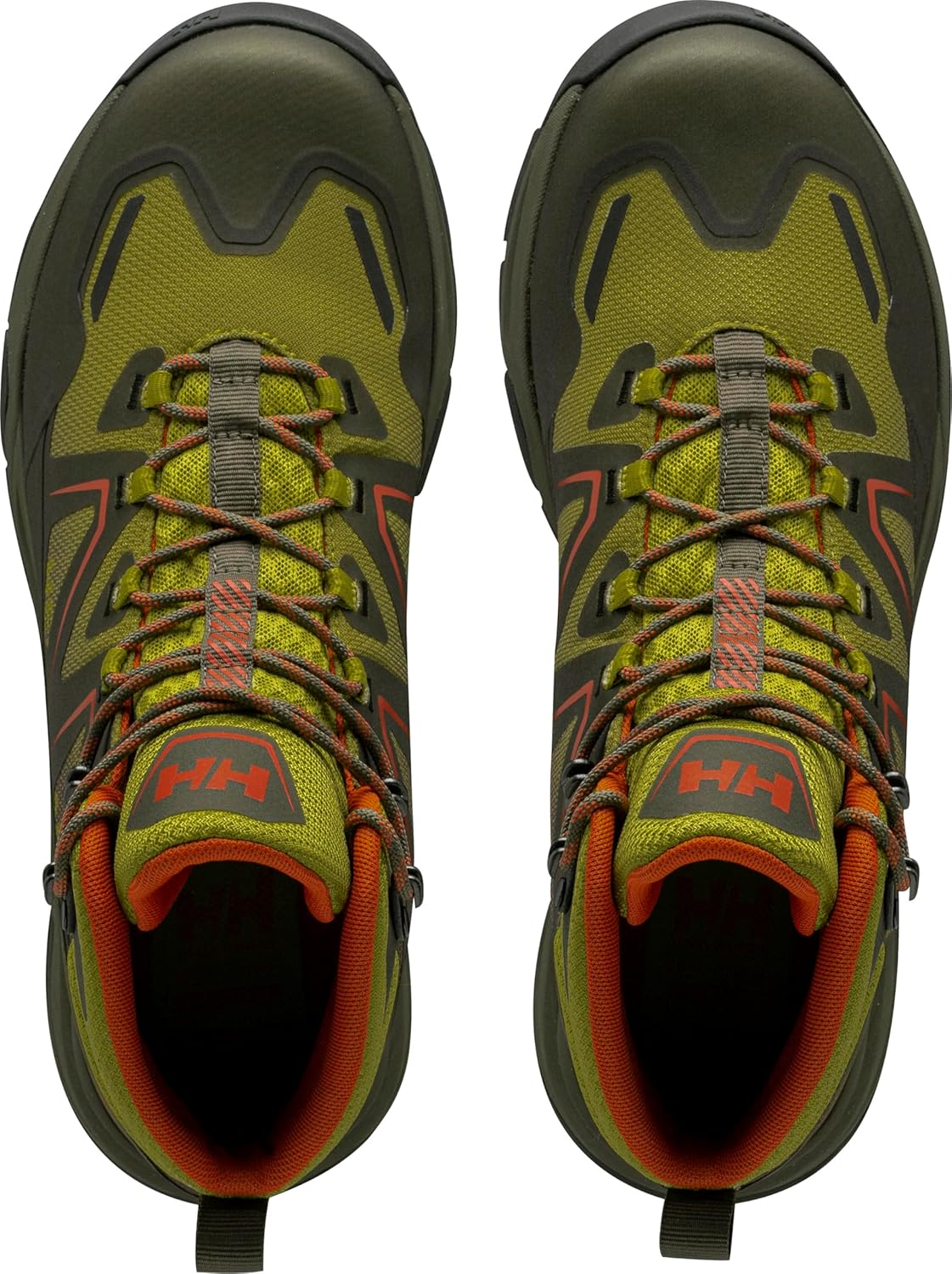 Мужские треккинговые ботинки Helly-Hansen Cascade Mid Helly Tech Waterproof Breathable Lightweight Helly Hansen, 452 Neon Moss/Utility Green — фото 4