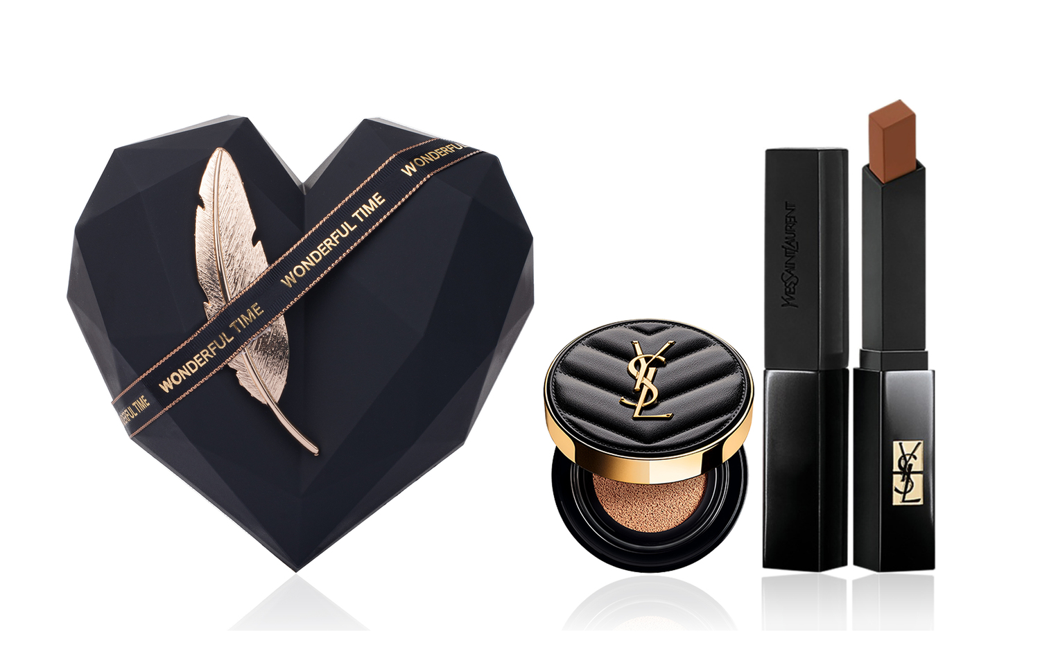 

Набор косметики для лица Luxury Pet Foundation Box с велюровым сатиновым матовым покрытием без эффекта переноса SAINT LAURENT