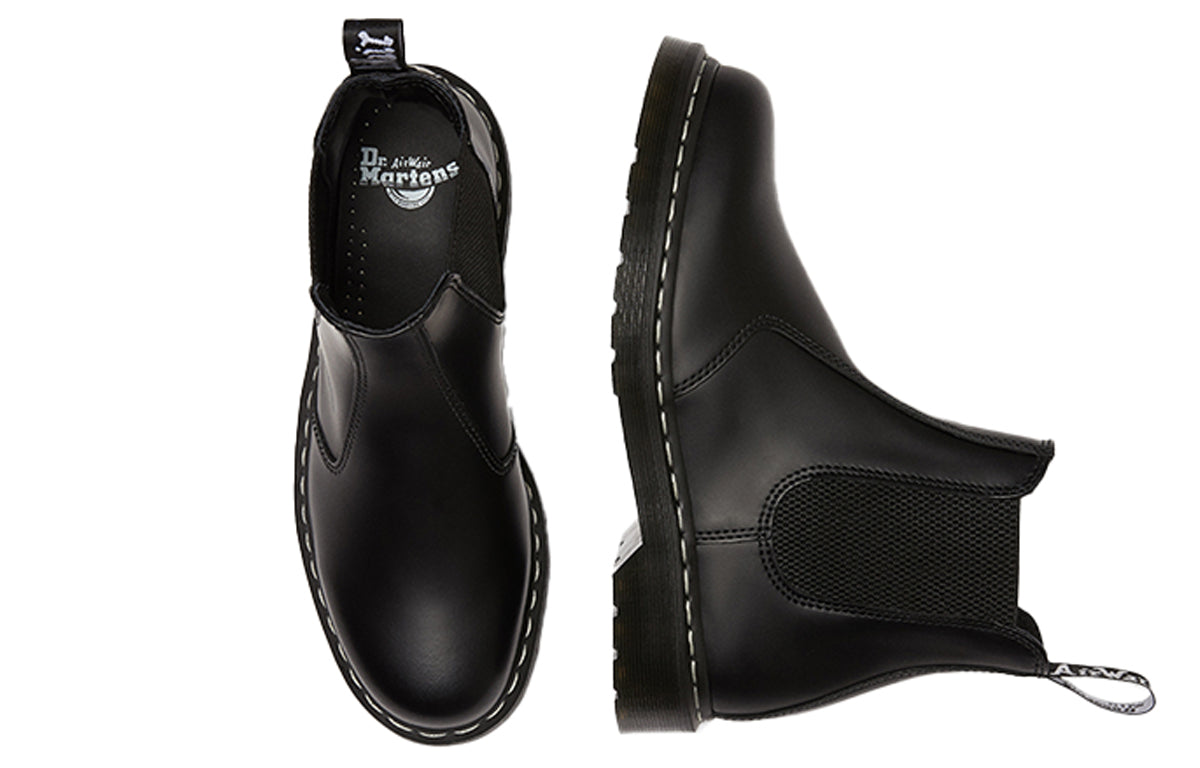 Мужские ботинки Dr.Martens 2976 кожаные с простроченной подошвой, черный — фото 3