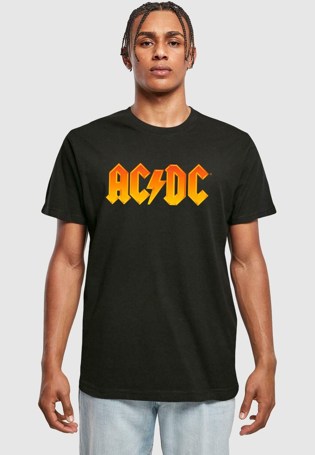 

Футболка с принтом ACDC Merchcode, черный