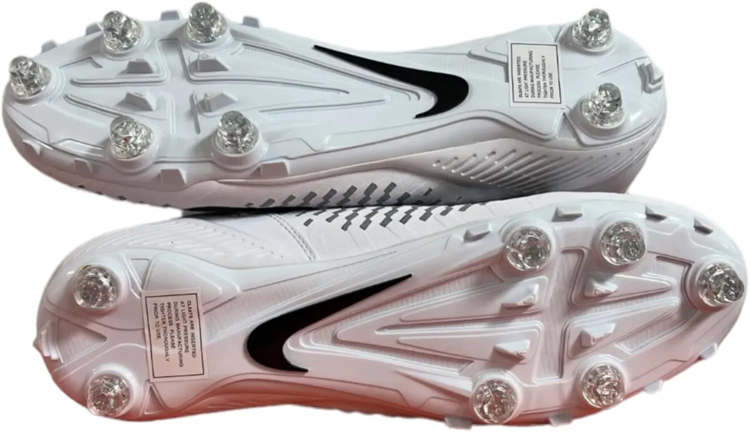 Футбольные бутсы Nike Men's Alpha Menace Pro 2 D - черный/белый, размер 7M US, белый/черный/серый — фото 2