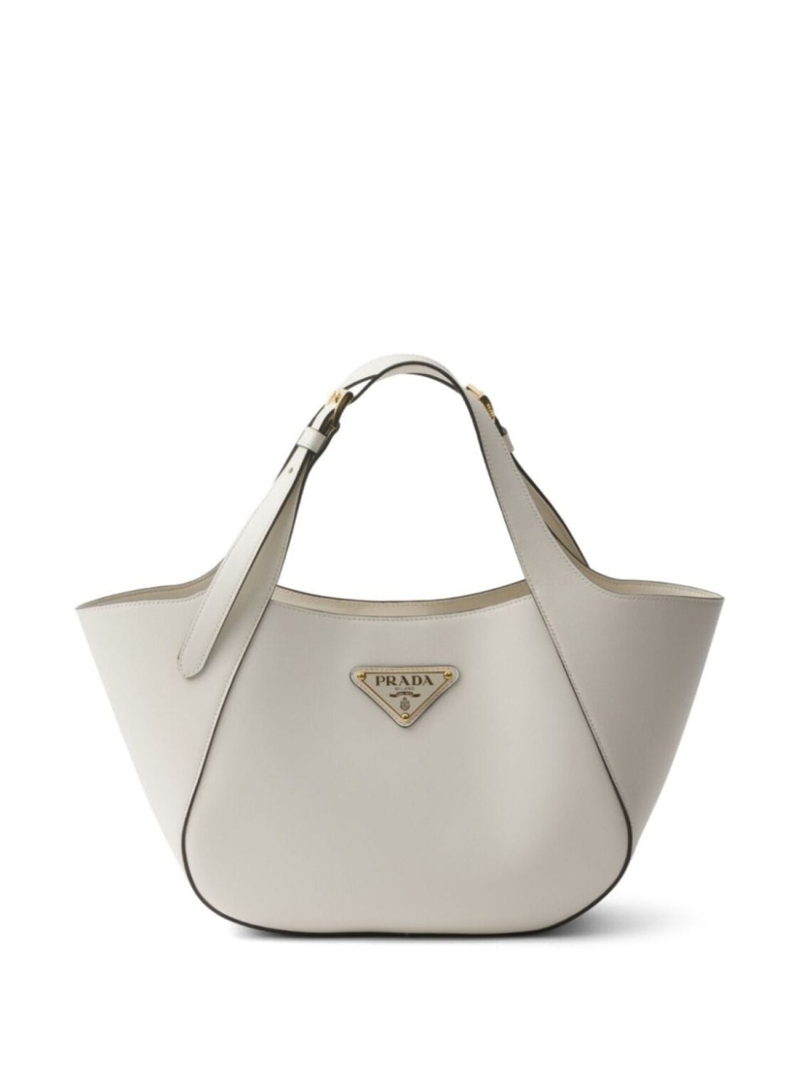 

Сумка-тоут Prada с логотипом, белый