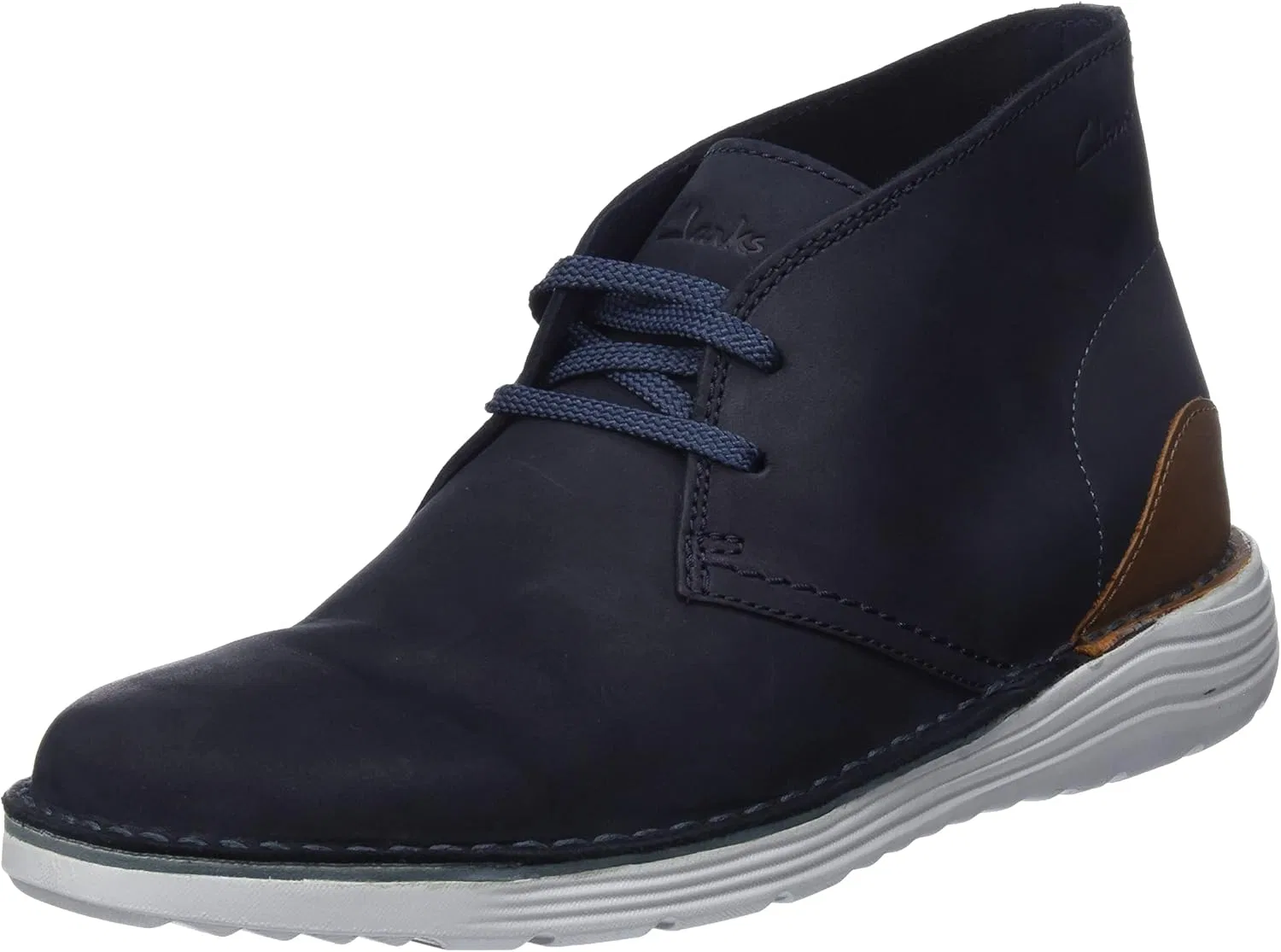Мужские ботинки Clarks Brahnz Mid Chukka, 3-Navy Nubuck