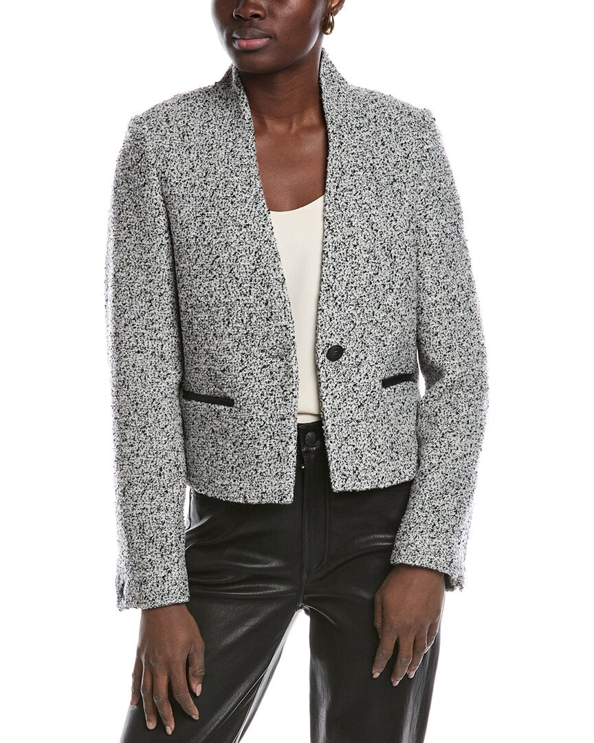 

Блейзер из смесовой шерсти Pippa Tweed от Rag & Bone, белый