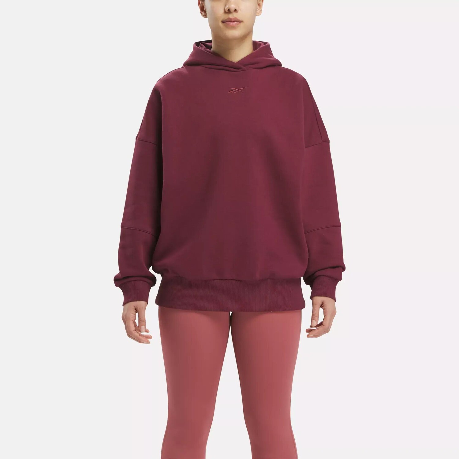 

Толстовка оверсайз Lux Reebok, бордовый