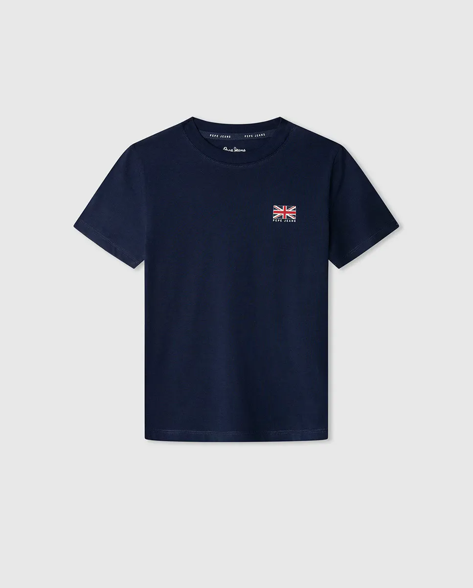 

Футболка для мальчика с флагом Arlo Pepe Jeans, тёмно-синий