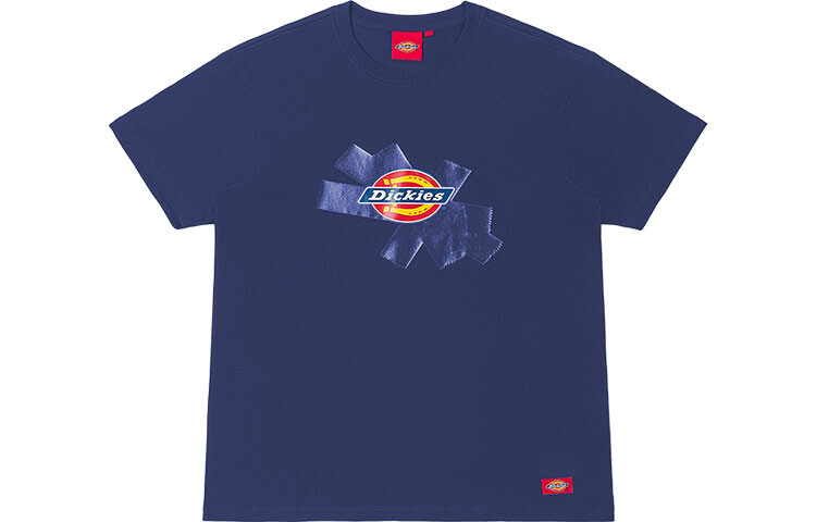 

Футболка унисекс темно-синяя Dickies, темно-синий