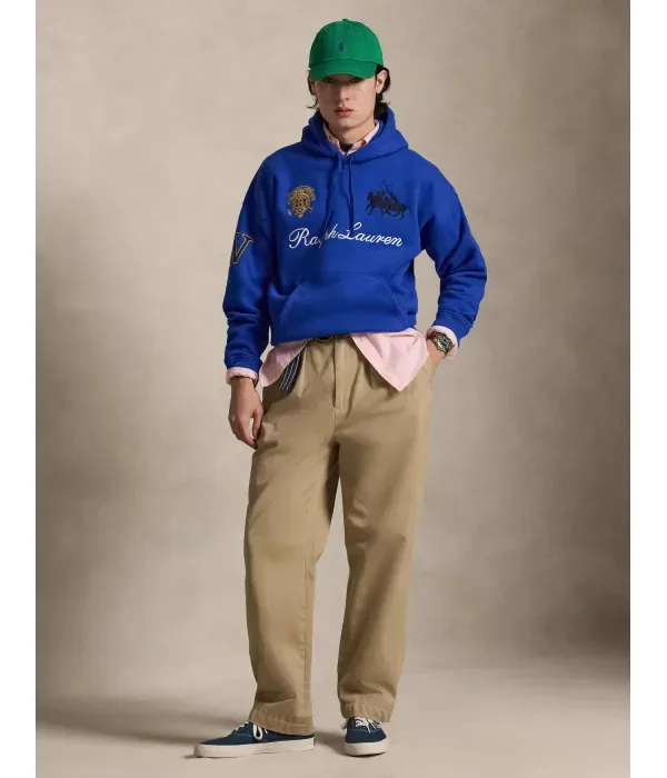 Толстовка relaxed fit Polo Ralph Lauren, васильковый — фото 2
