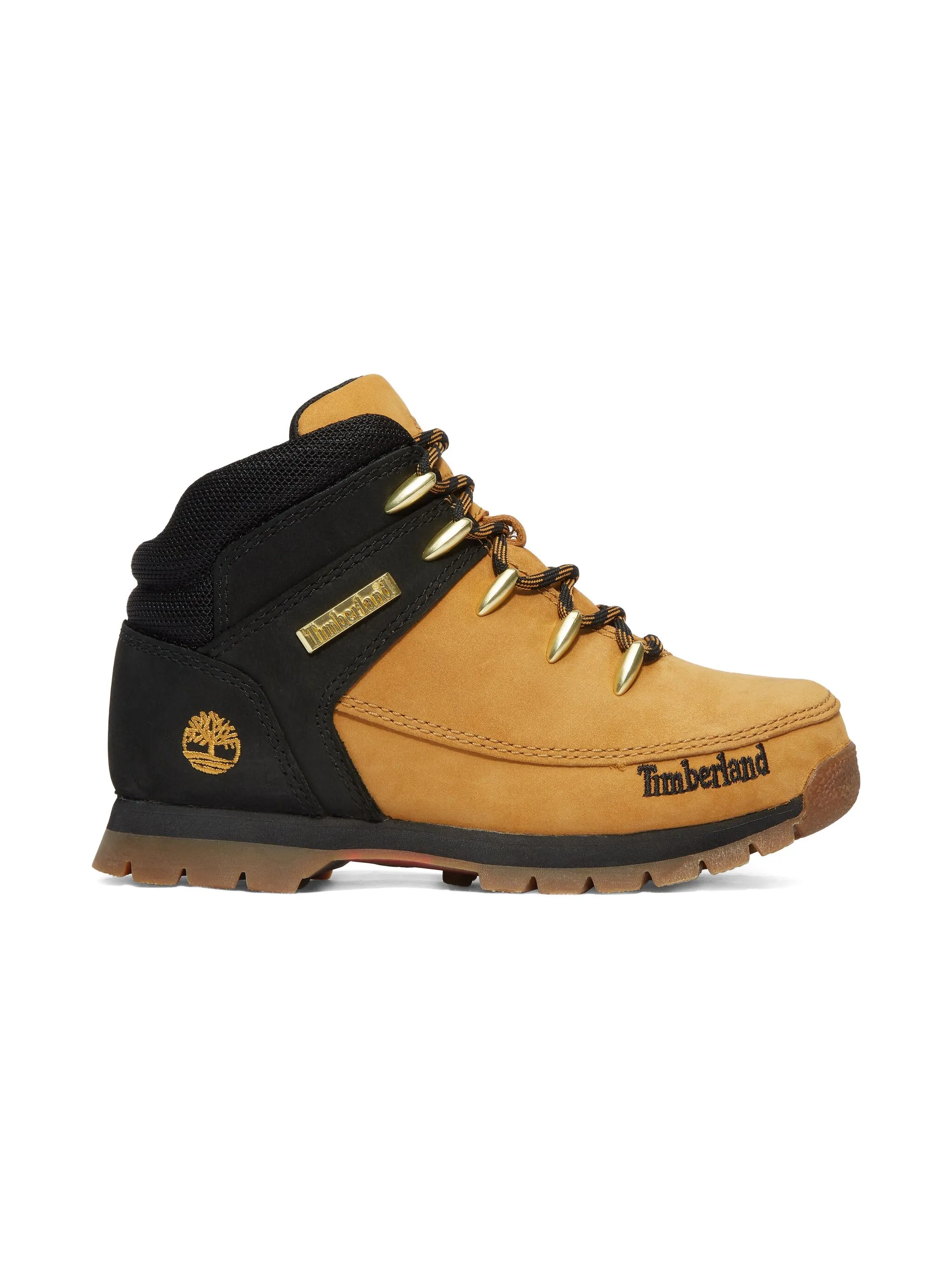 

Сапоги с вышитым логотипом Timberland Kids, бежевый