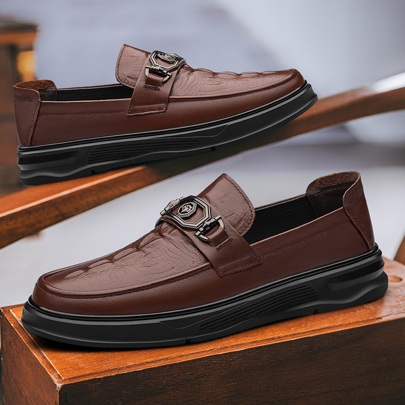 BAGE Мужские повседневные туфли Men's Low top Brown, коричневый, цвет Brown — фото 4