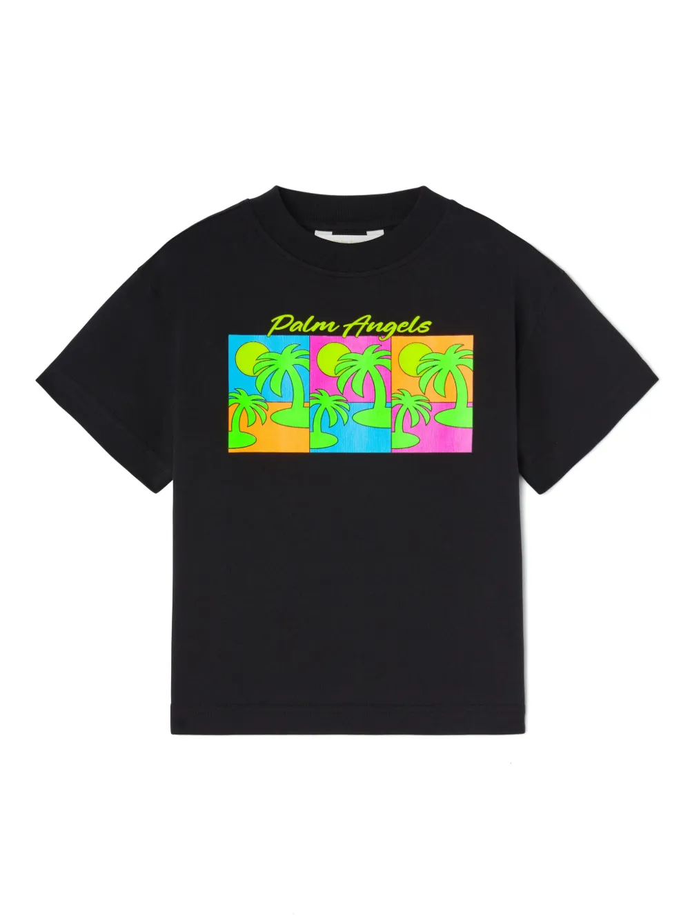 

Футболка Triple Pop Palms Palm Angels Kids, черный