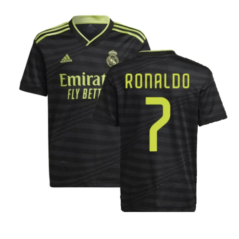 Футбольная форма Real Madrid третья 2022-2023 Ronaldo 7, черный
