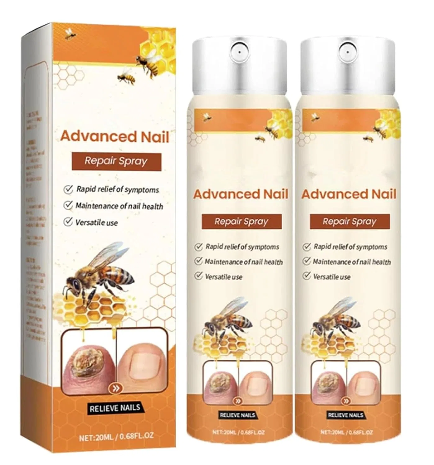 Спрей для восстановления ногтей Timilk Fungibee Advanced Nail Repair, 20 мл Petsburg