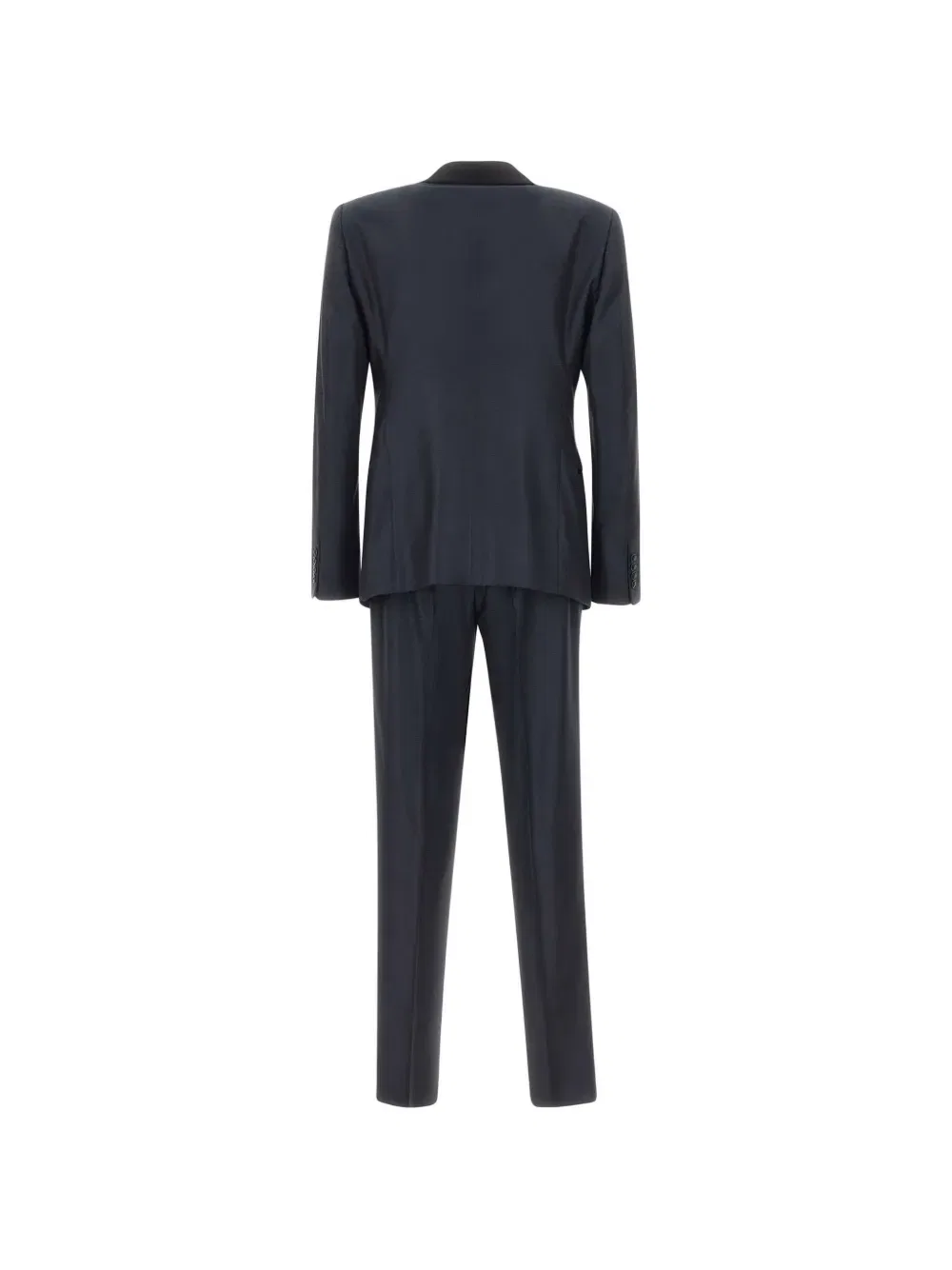 Однобортный костюм с шалевыми лацками Emporio Armani, синий — фото 3