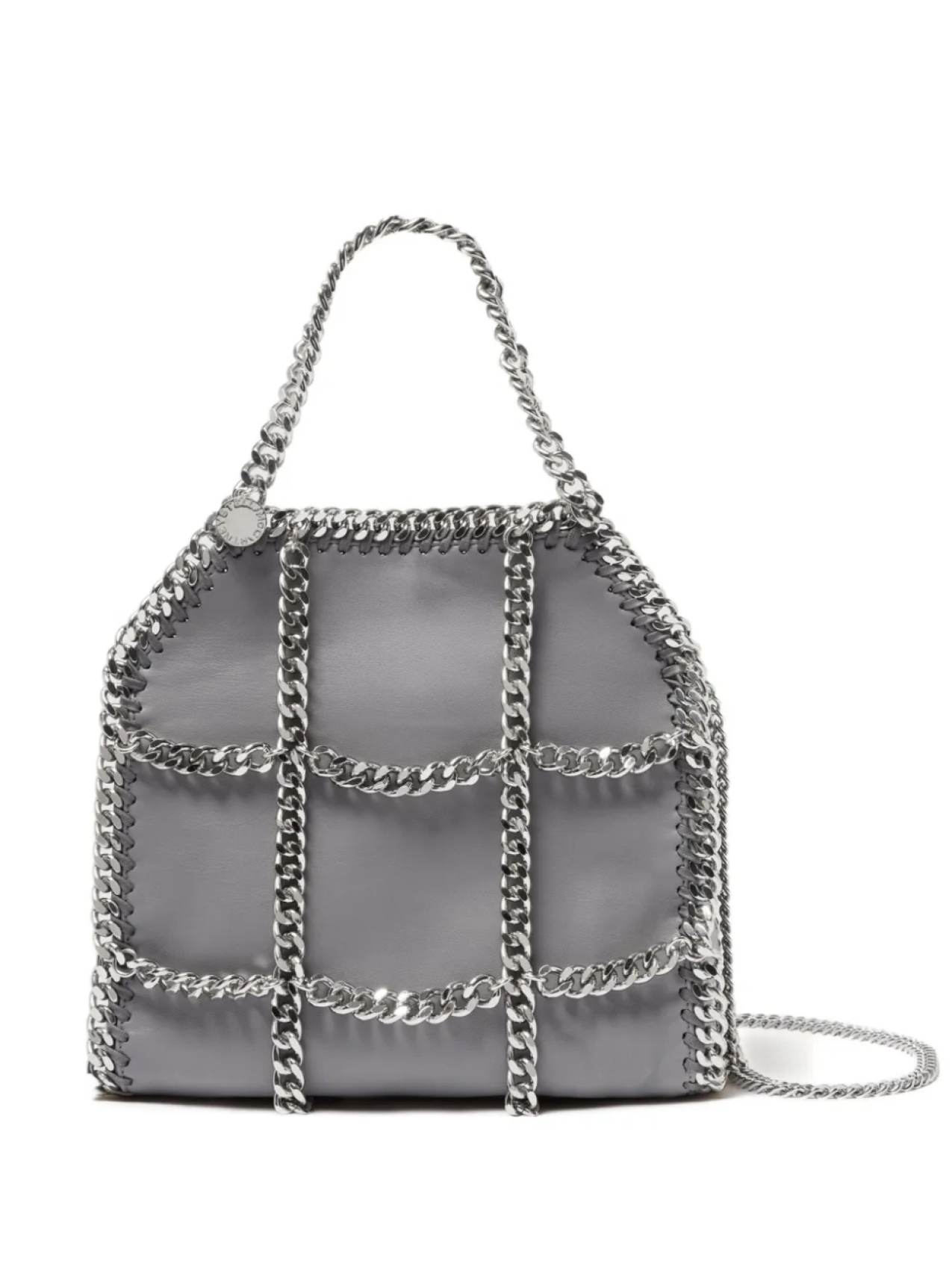 

Сумка-шоппер Falabella Chain Cage Stella McCartney, серый
