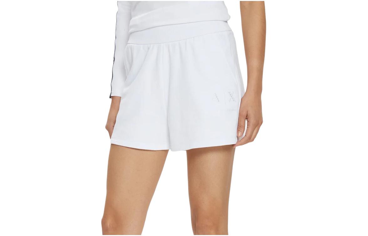 

Женские белые повседневные шорты ARMANI EXCHANGE