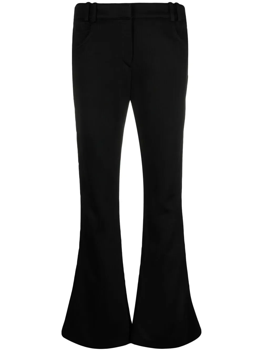 Расклешенные брюки строгого кроя Balmain, черный