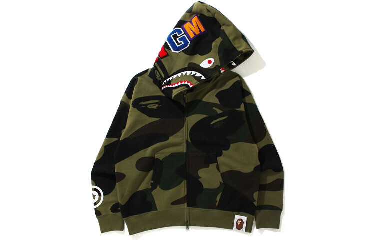 

Свитшот Shark Series для мужчин A Bathing Ape, зеленый