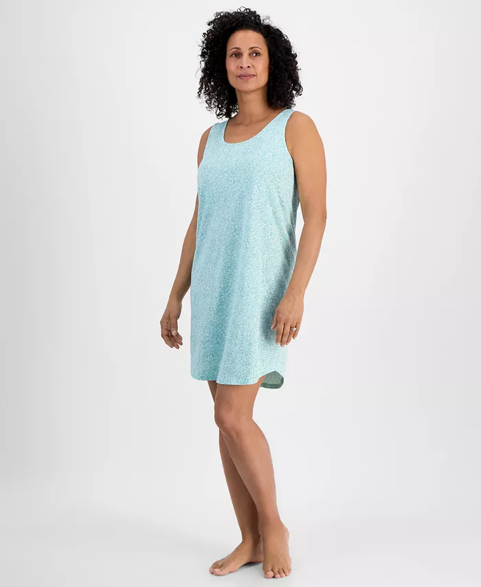 

Женская пижамная майка с принтом из джерси Charter Club, зеленый