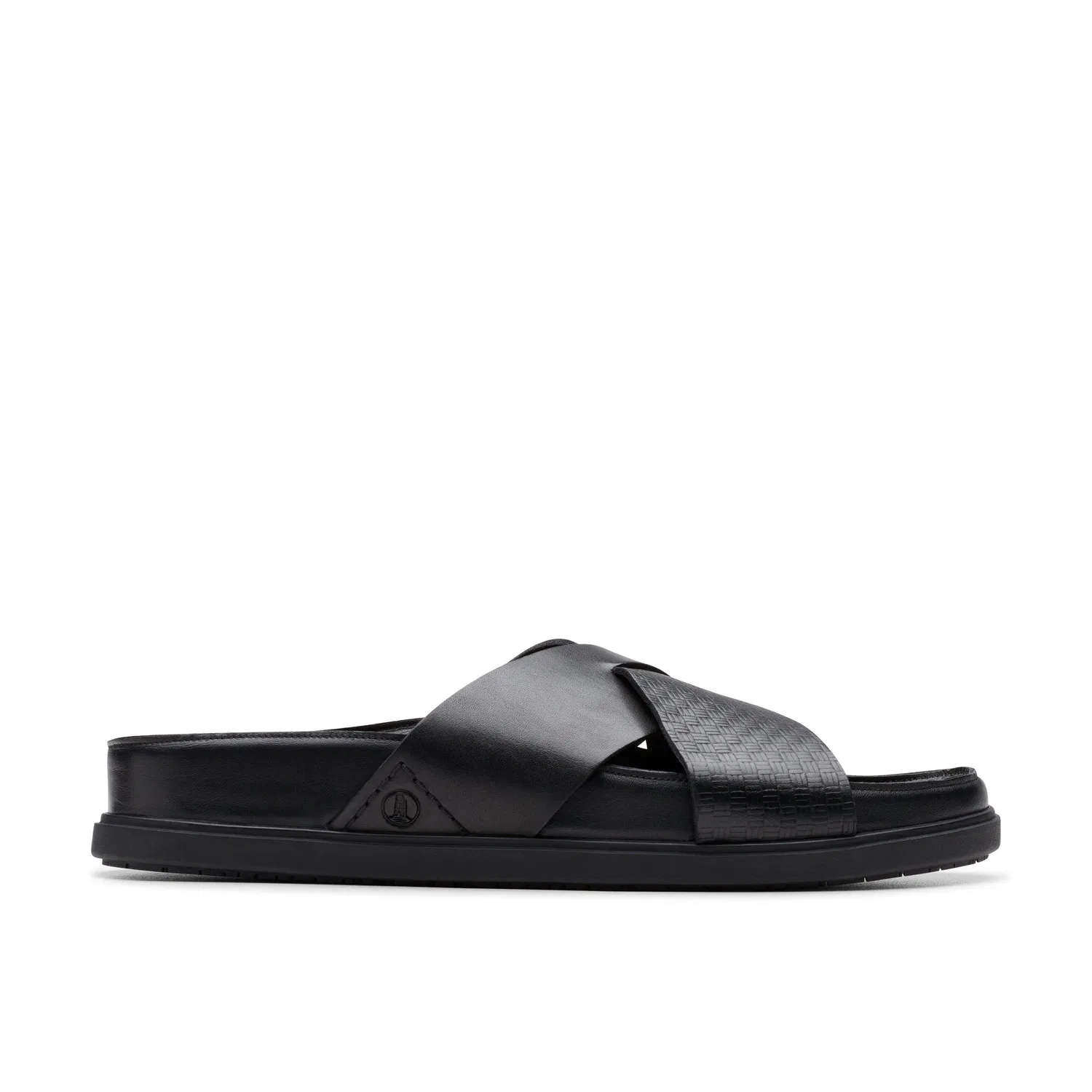 Сандалии-слайды Torford Cross из кожи Clarks, черный