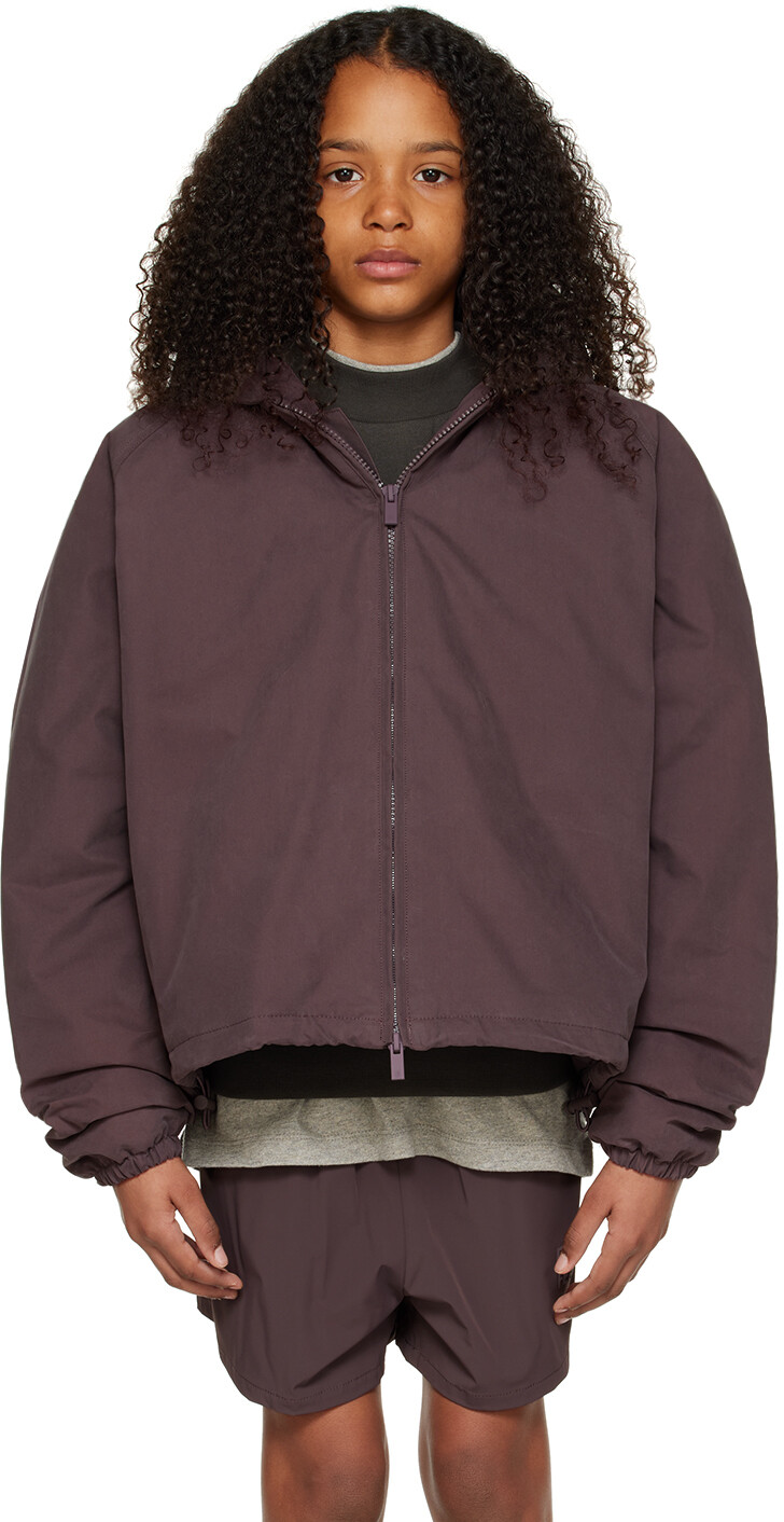 

Детская фиолетовая куртка на молнии во всю длину Fear of God ESSENTIALS, Фиолетовый, Детская фиолетовая куртка на молнии во всю длину Fear of God ESSENTIALS