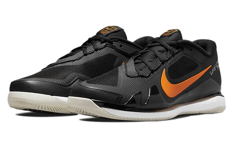 Теннисные кроссовки Air Zoom Vapor Pro мужские низкие черные/оранжевые Nike — фото 4