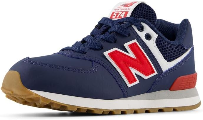 Кроссовки New Balance Kids' 574 V1 на шнуровке, красный