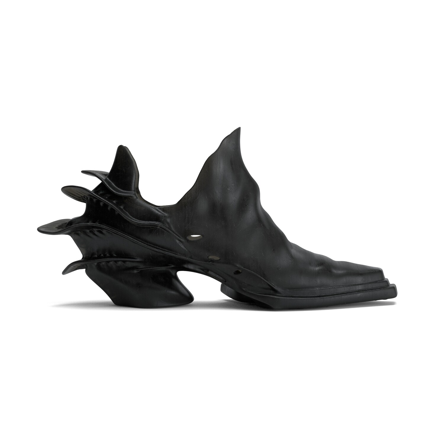 Кроссовки SCRY Lifestyle Shoes Unisex Mid-top Black, черный — фото 2