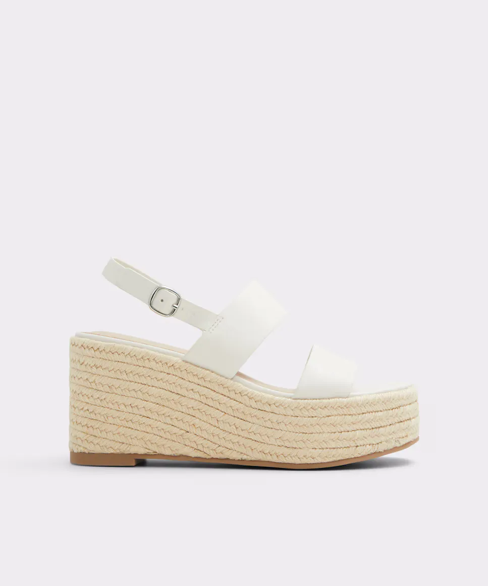 Женские босоножки на танкетке с квадратным носком Aldo, белый