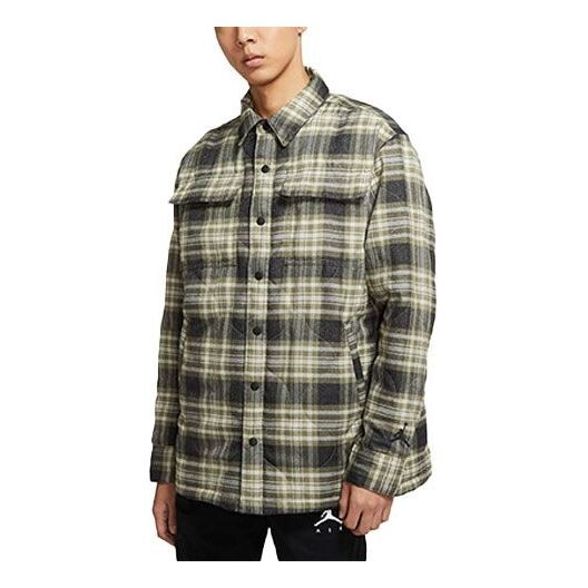 

Куртка Air Jordan 'Why Not' Printed Checked Pocket Shirt Jacket For Men Green, зеленый