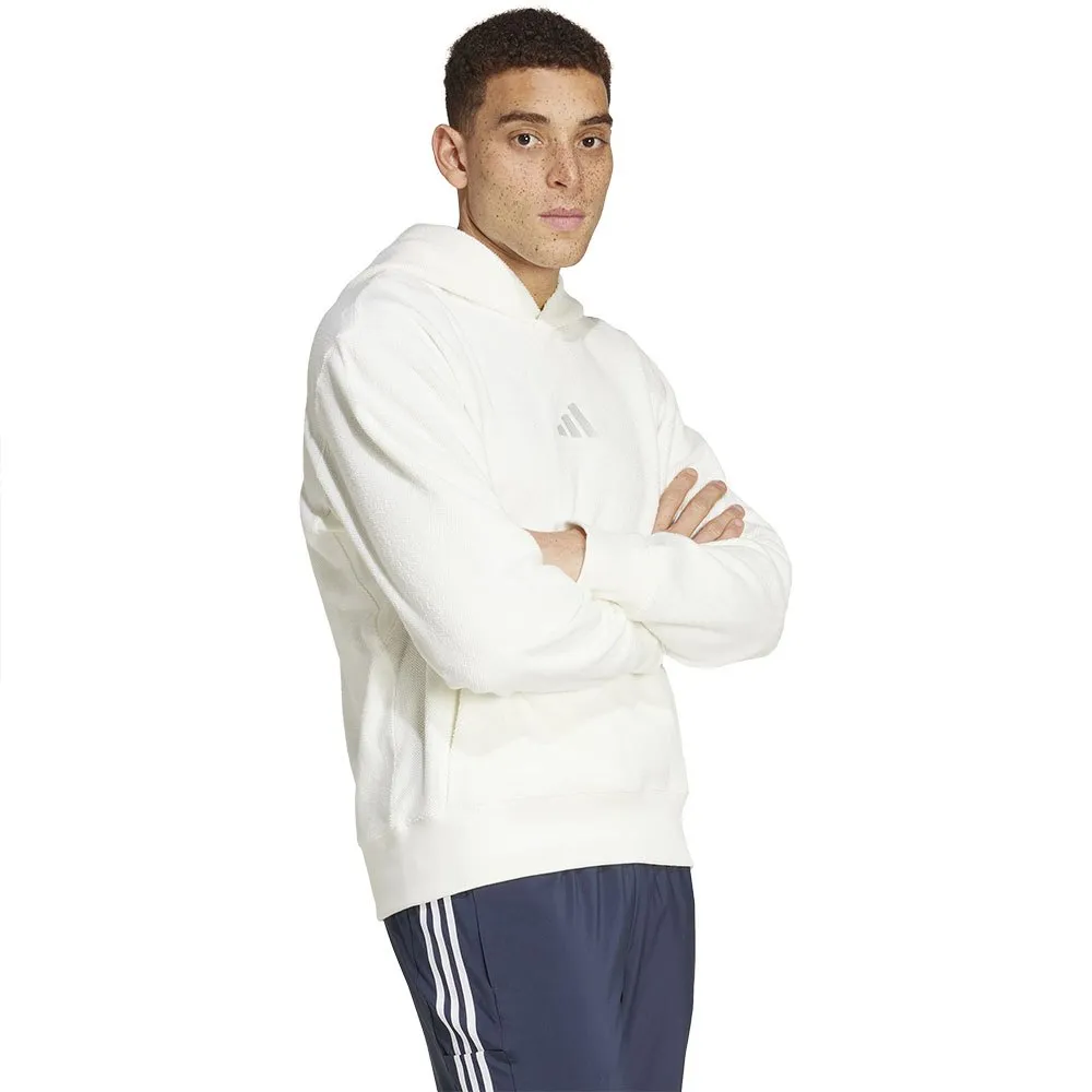 Худи adidas Elevated All SZN Terry Loop, белый — фото 4