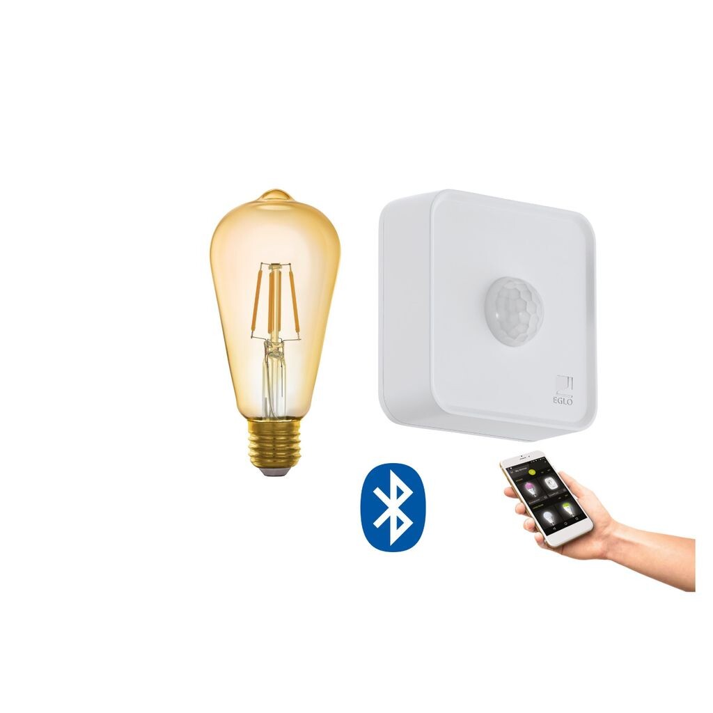 

Лампа E27 - 1X5,5 Вт - 2200K - из стекла - Ø64 мм - Bluetooth - APP - дистанционное управление - датчик EGLO