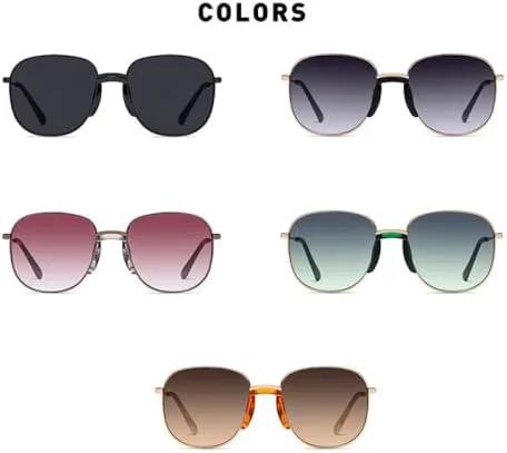 

Модные солнцезащитные очки 2026 года для мужчин и женщин, винтажные очки в металлической оправе, очки для активного отдыха, солнцезащитные очки UV400 MTZJH